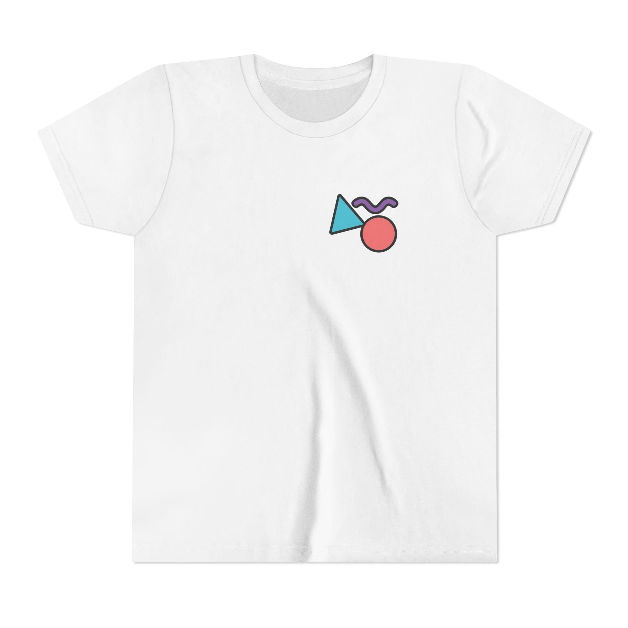 Retro Shapes Kids Tee – Fun Minimalist Graphic T-Shirt for Boys & Girls