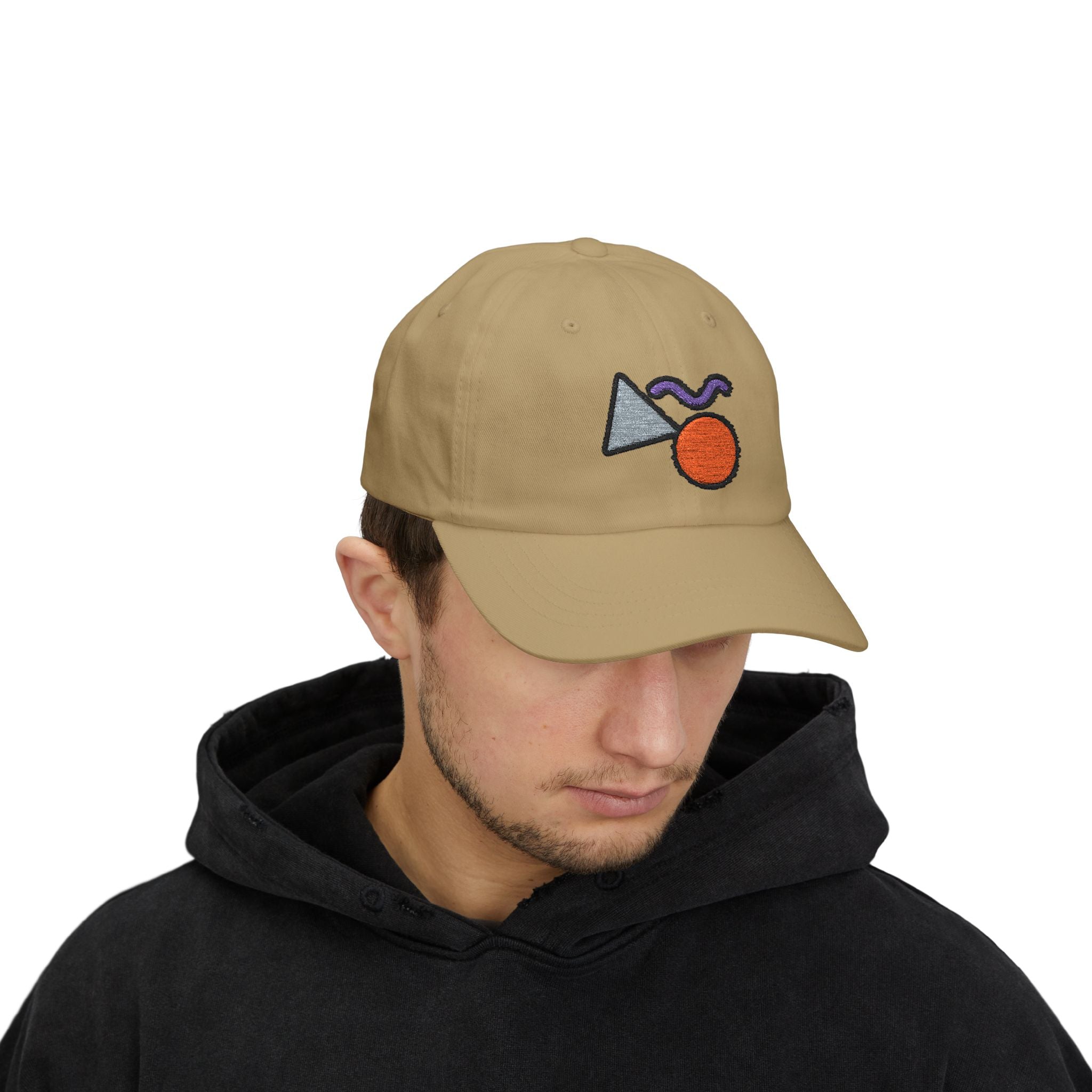 Abstract Geometric Shapes Cap | Embroidered Minimalist Cap