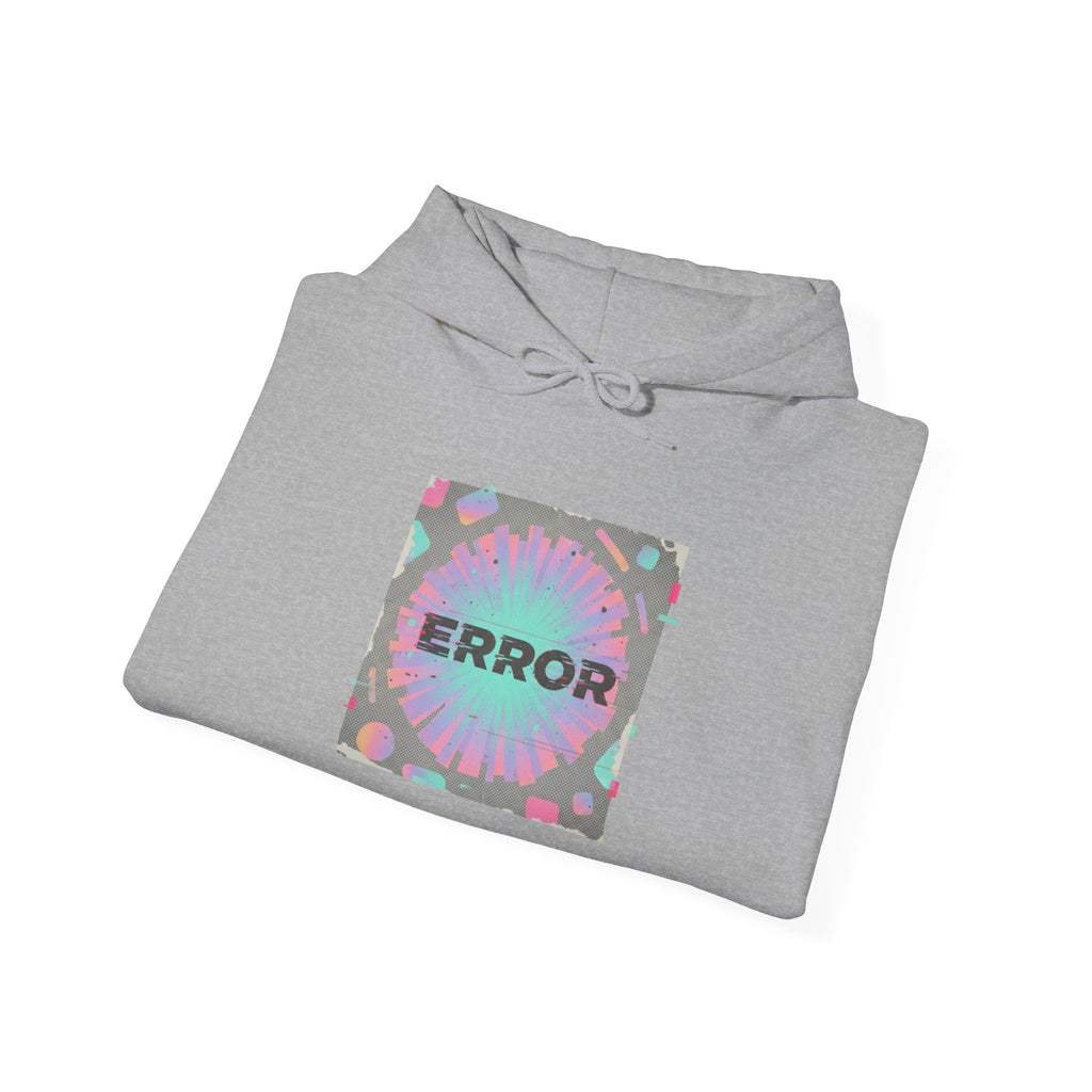 Glitch Error Square Hoodie | Analog Error, VHS Static Retro Tech