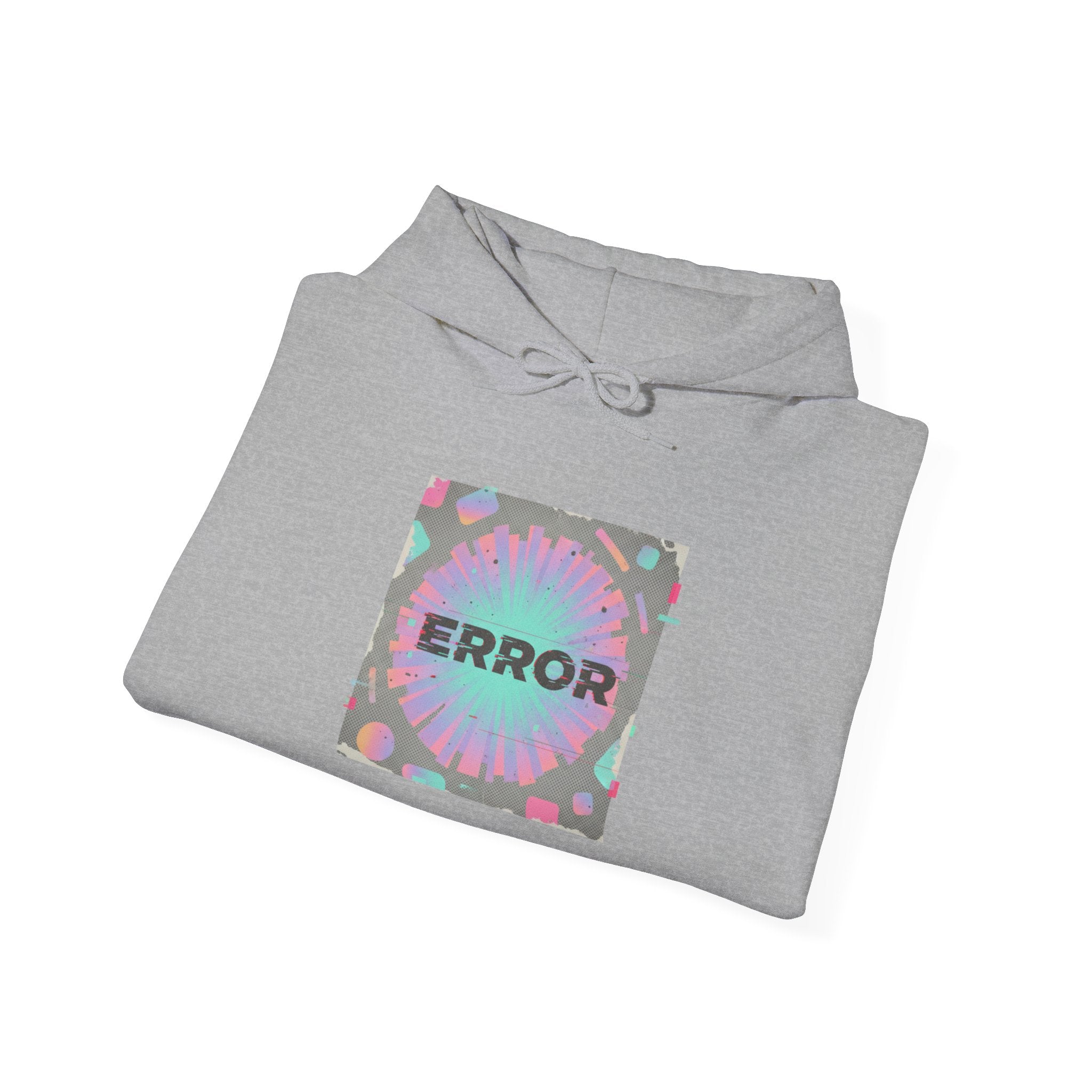 Glitch Error Square Hoodie | Analog Error, VHS Static Retro Tech