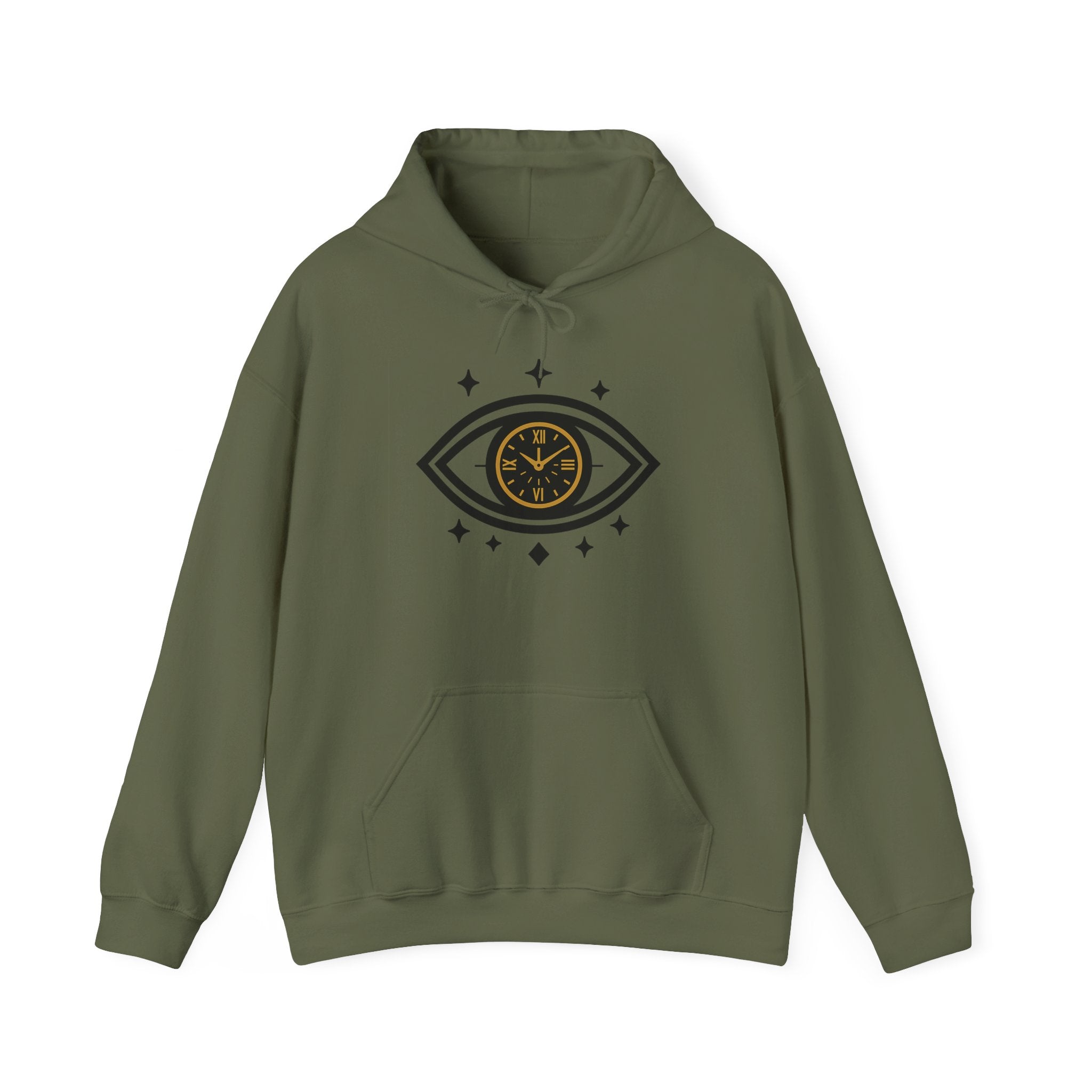 All-Seeing Eye Clock hoodie | Eye Graphic Hooded Sweatshirt