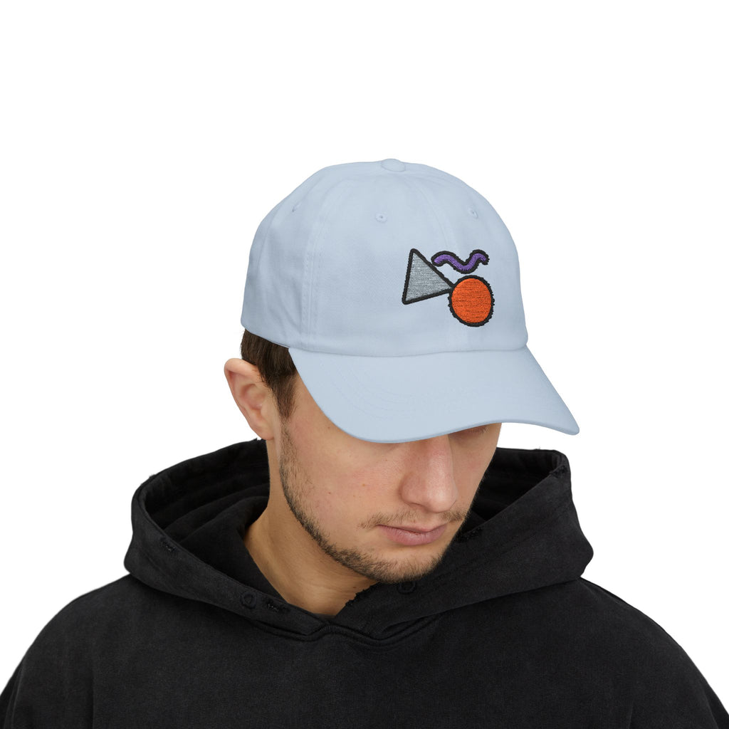 Abstract Geometric Shapes Cap | Embroidered Minimalist Cap