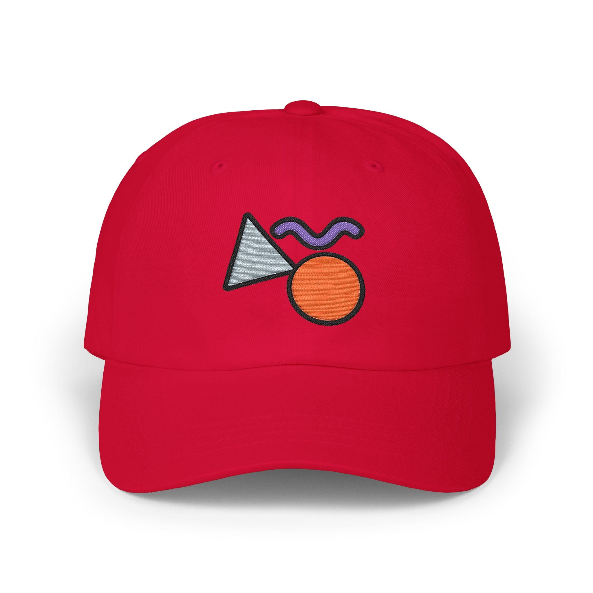 Abstract Geometric Shapes Cap | Embroidered Minimalist Cap