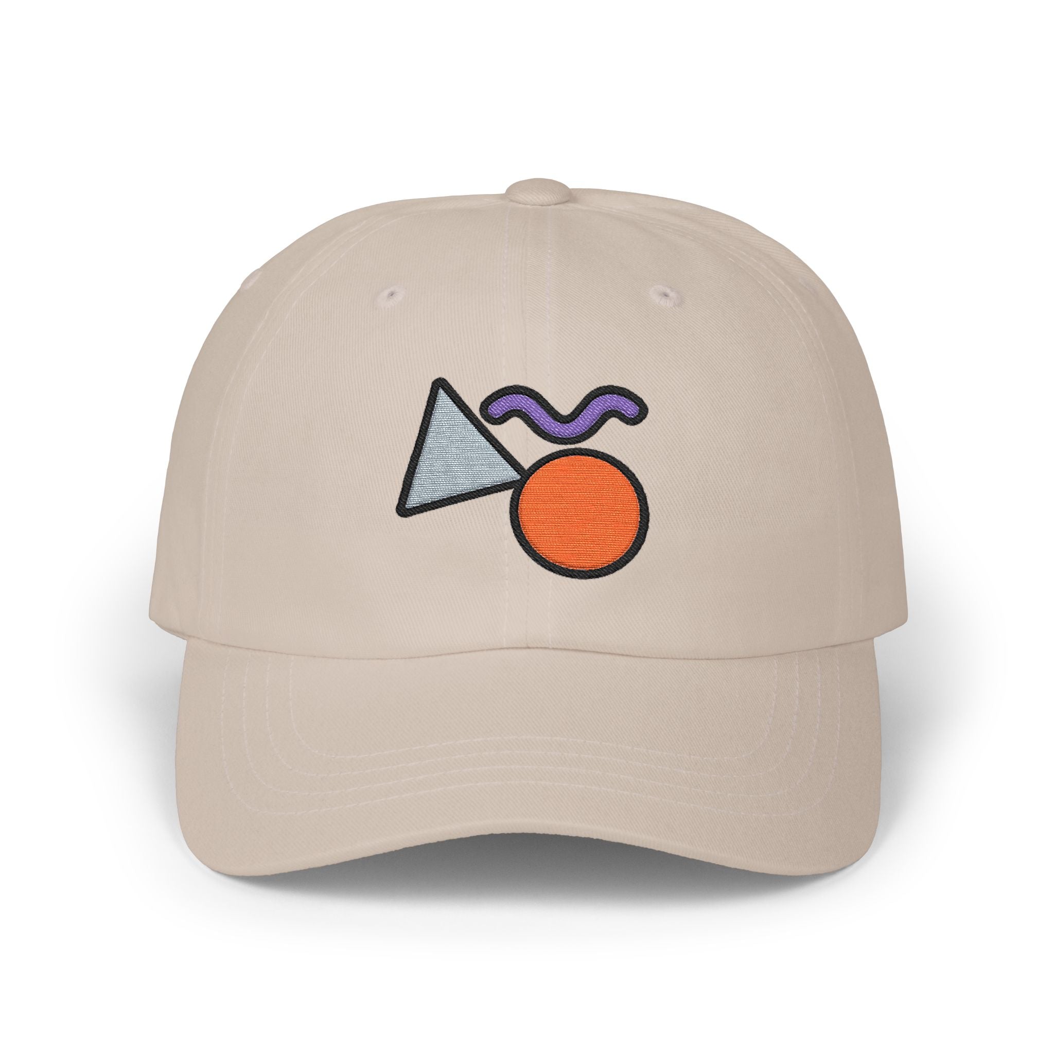Abstract Geometric Shapes Cap | Embroidered Minimalist Cap