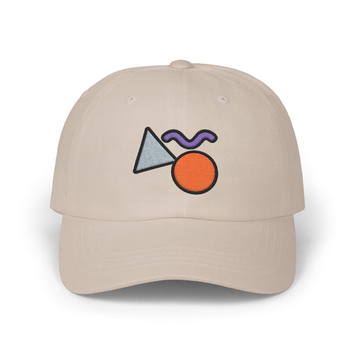 Abstract Geometric Shapes Cap | Embroidered Minimalist Cap