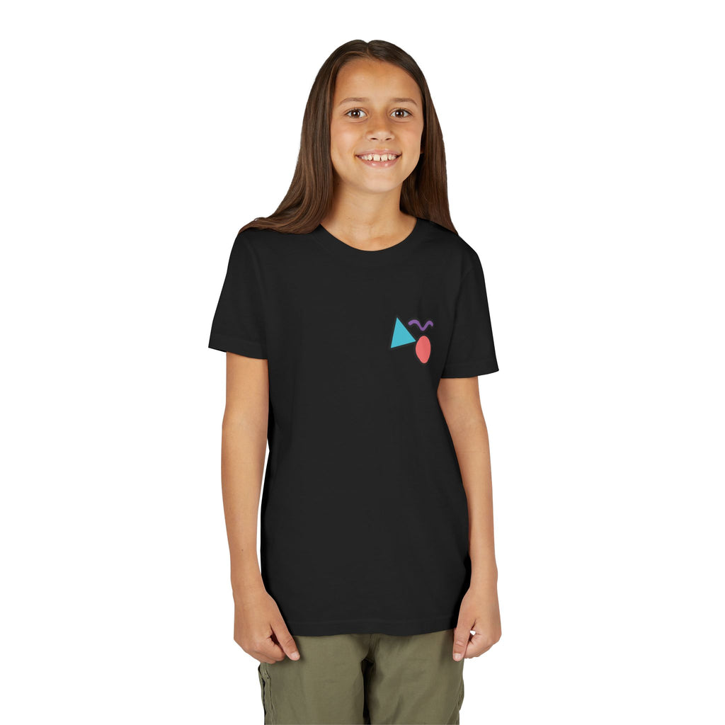 Retro Shapes Kids Tee – Fun Minimalist Graphic T-Shirt for Boys & Girls