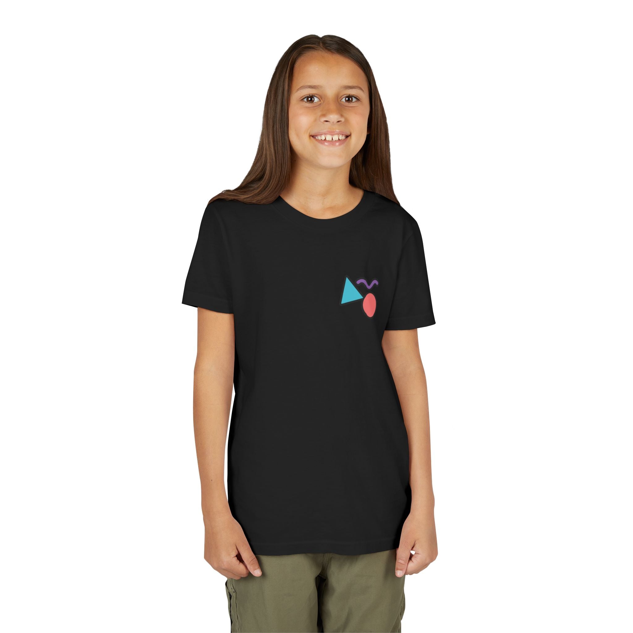 Retro Shapes Kids Tee – Fun Minimalist Graphic T-Shirt for Boys & Girls