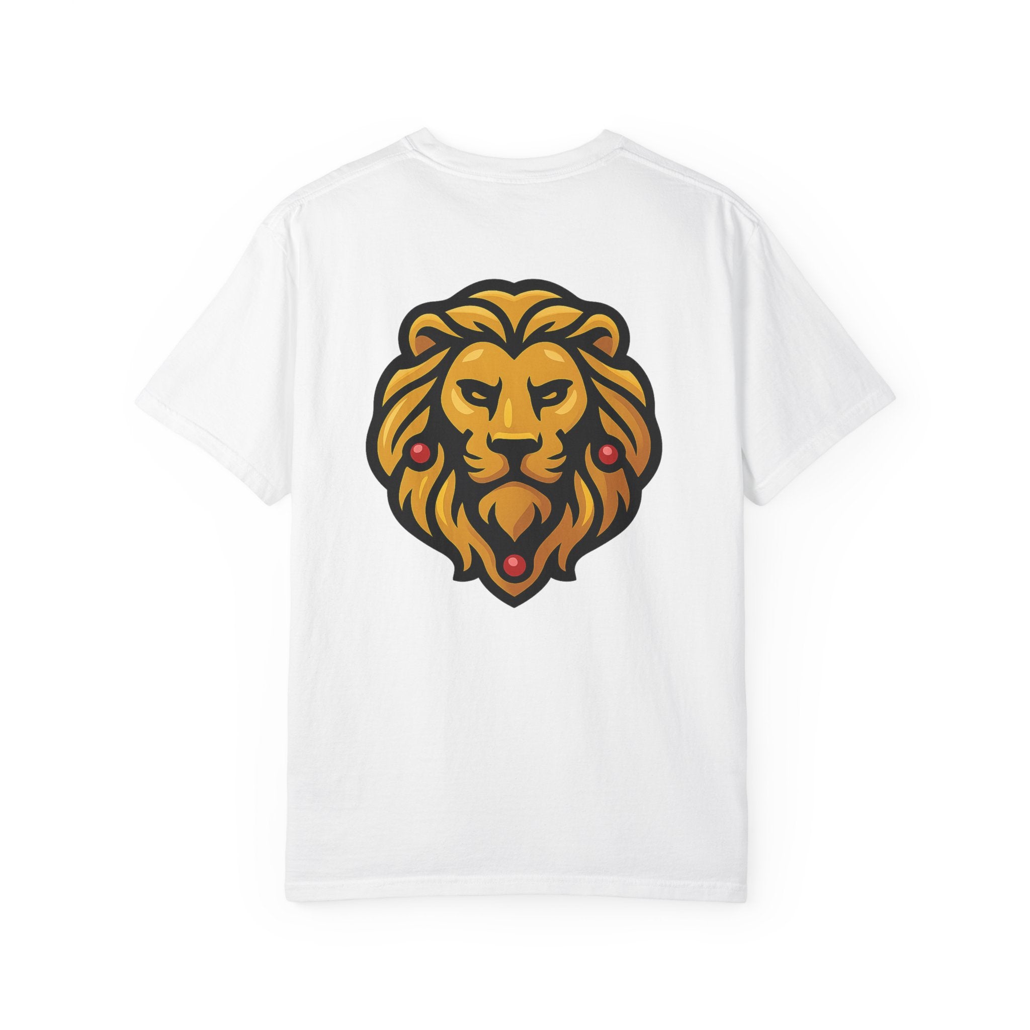 Regal Lion Head T-Shirt | Crown Emblem Chest