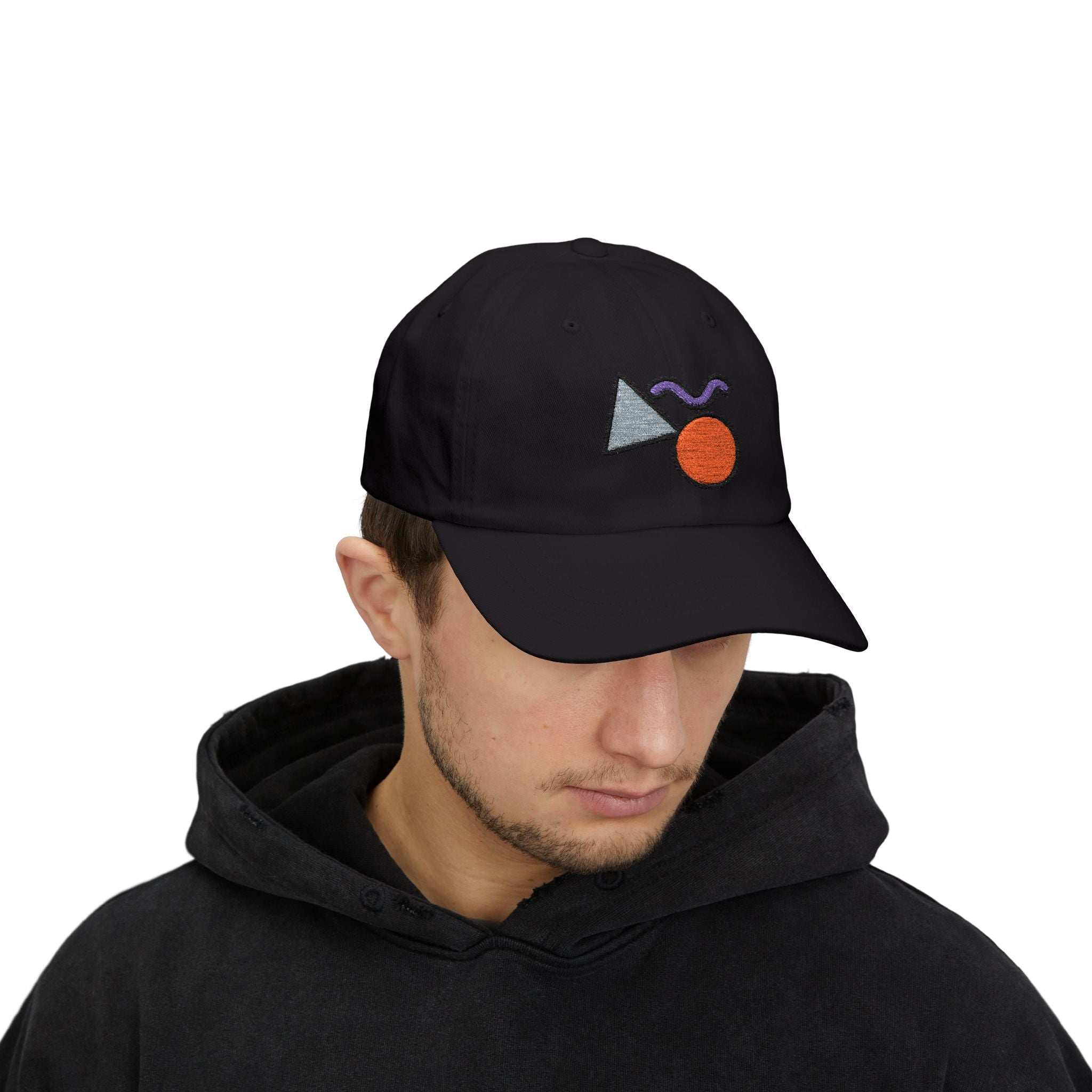 Abstract Geometric Shapes Cap | Embroidered Minimalist Cap