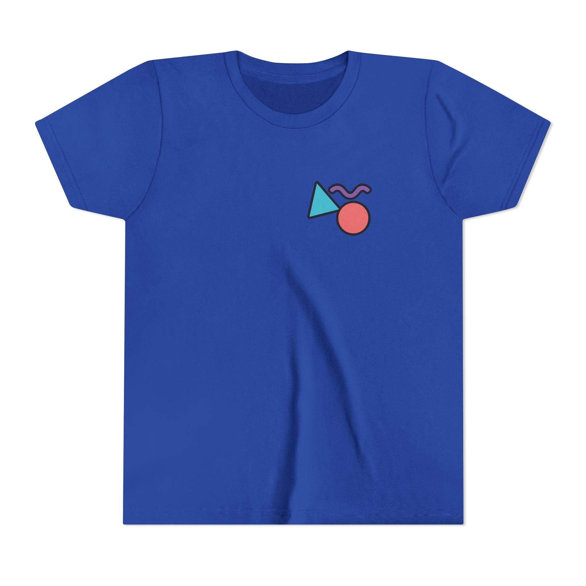 Retro Shapes Kids Tee – Fun Minimalist Graphic T-Shirt for Boys & Girls