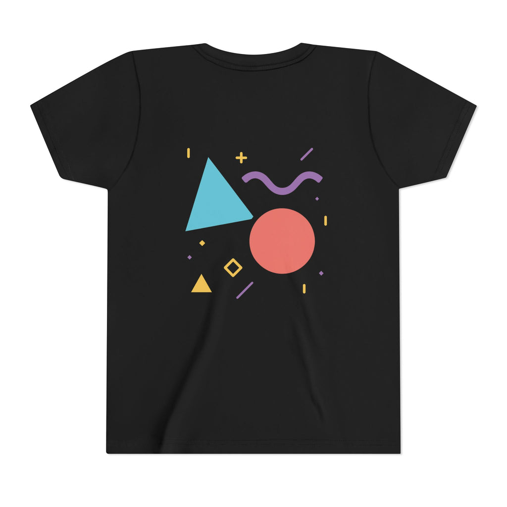 Retro Shapes Kids Tee – Fun Minimalist Graphic T-Shirt for Boys & Girls