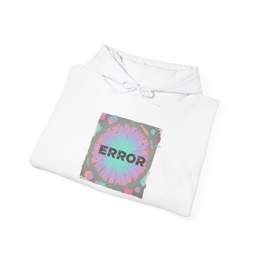 Glitch Error Square Hoodie | Analog Error, VHS Static Retro Tech