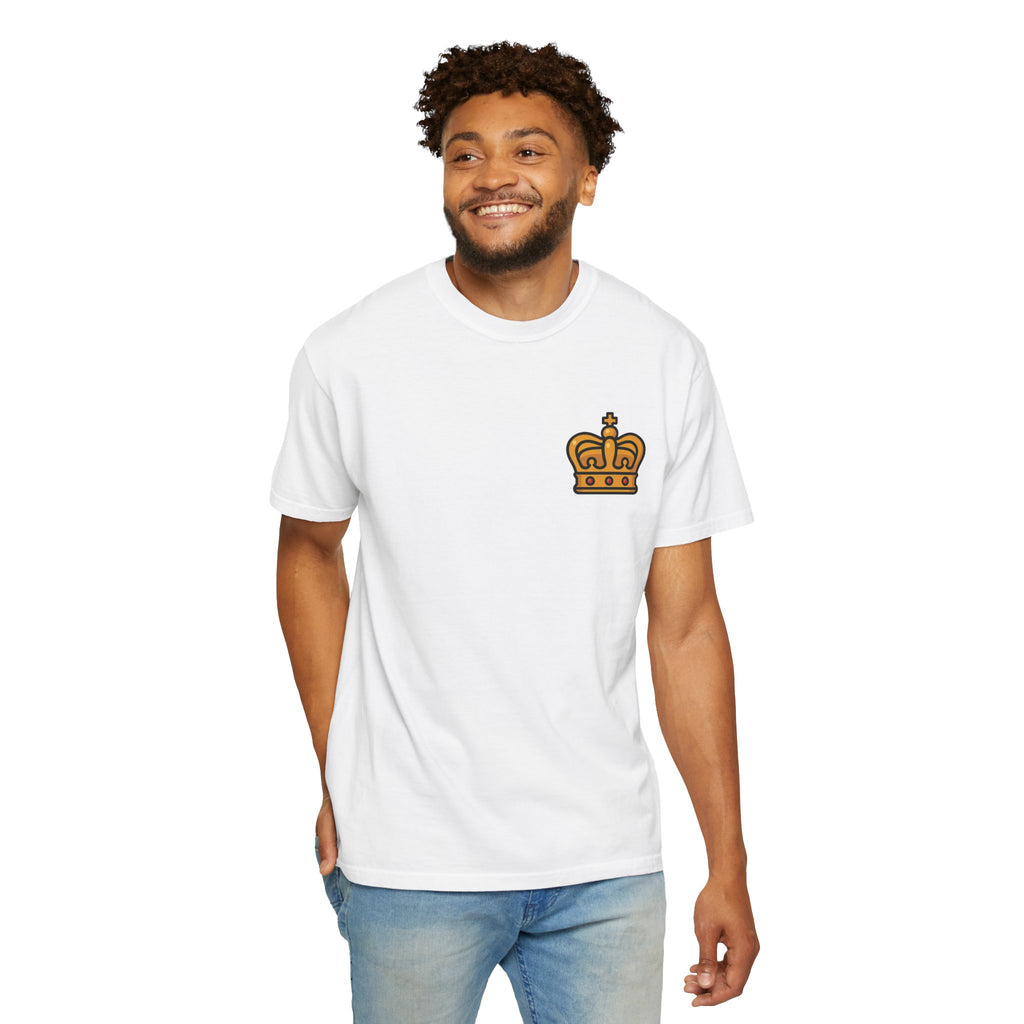 Regal Lion Head T-Shirt | Crown Emblem Chest