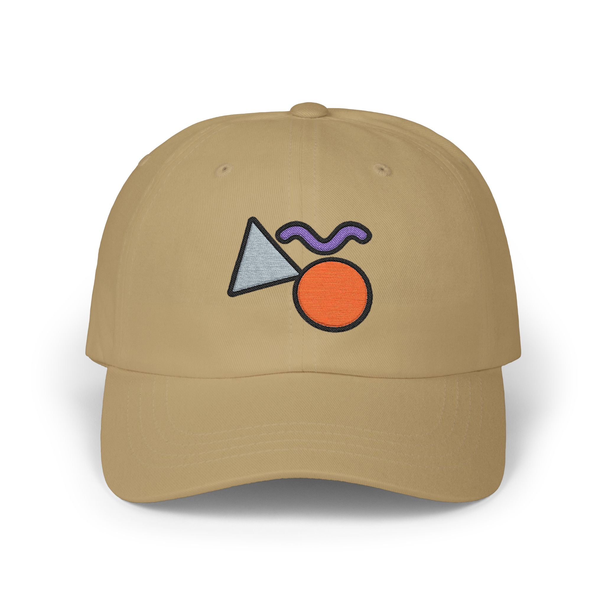 Abstract Geometric Shapes Cap | Embroidered Minimalist Cap