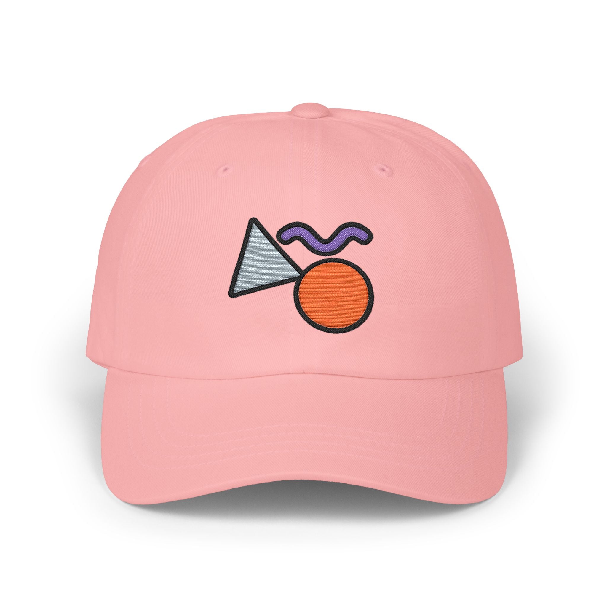 Abstract Geometric Shapes Cap | Embroidered Minimalist Cap