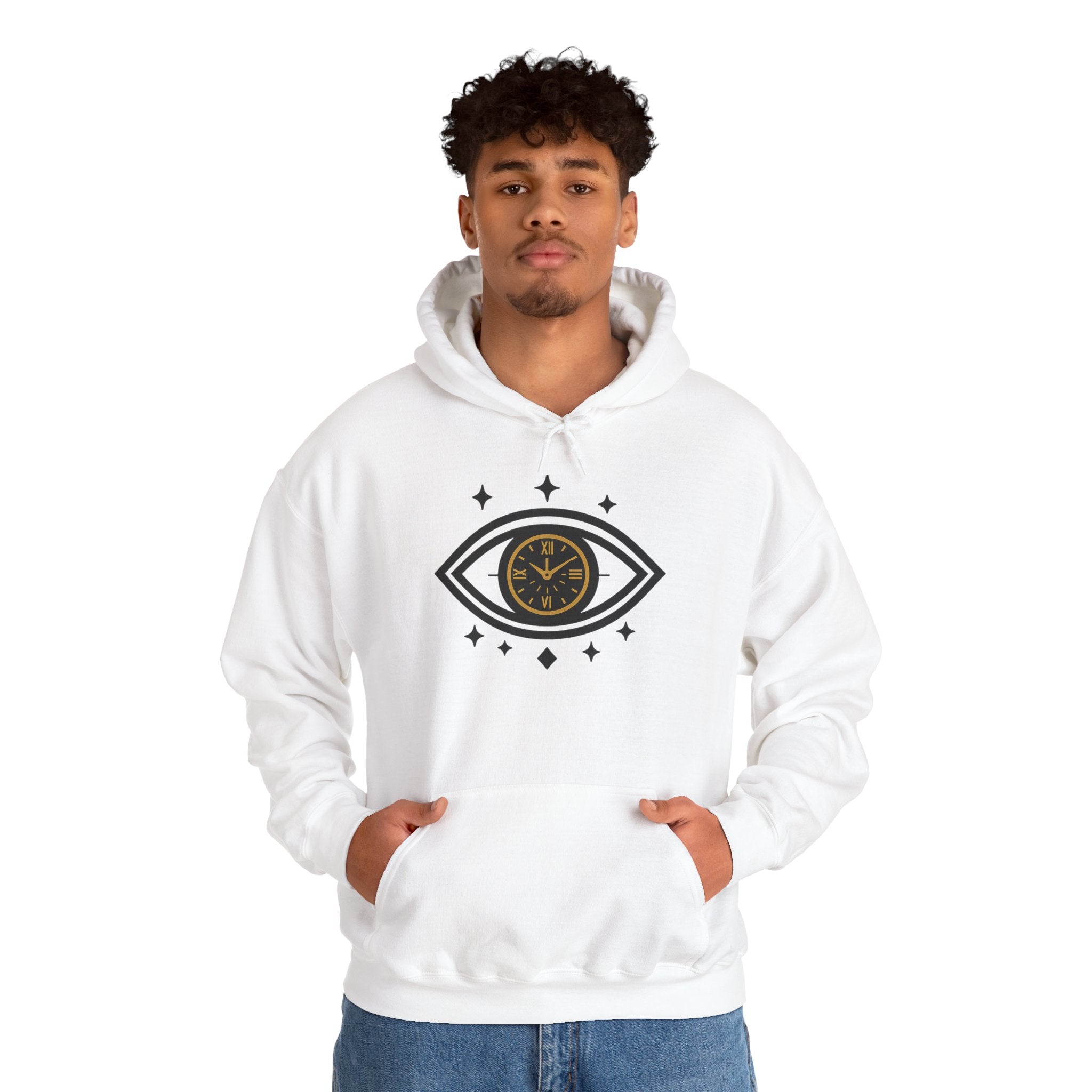 All-Seeing Eye Clock hoodie | Eye Graphic Hooded Sweatshirt