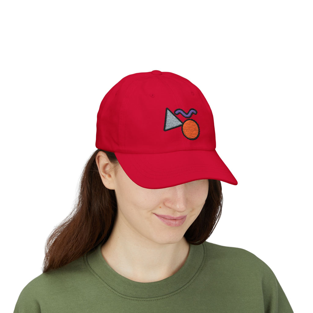 Abstract Geometric Shapes Cap | Embroidered Minimalist Cap