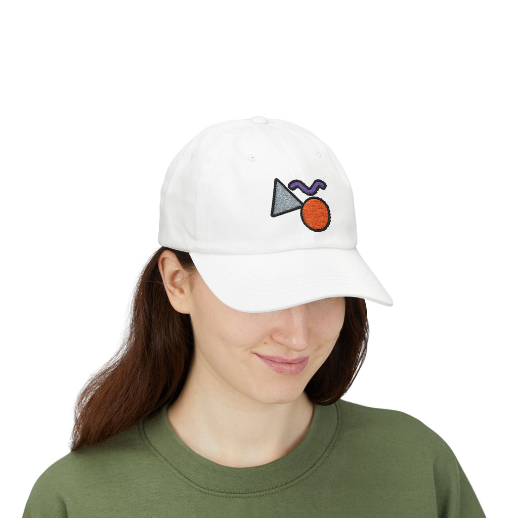 Abstract Geometric Shapes Cap | Embroidered Minimalist Cap