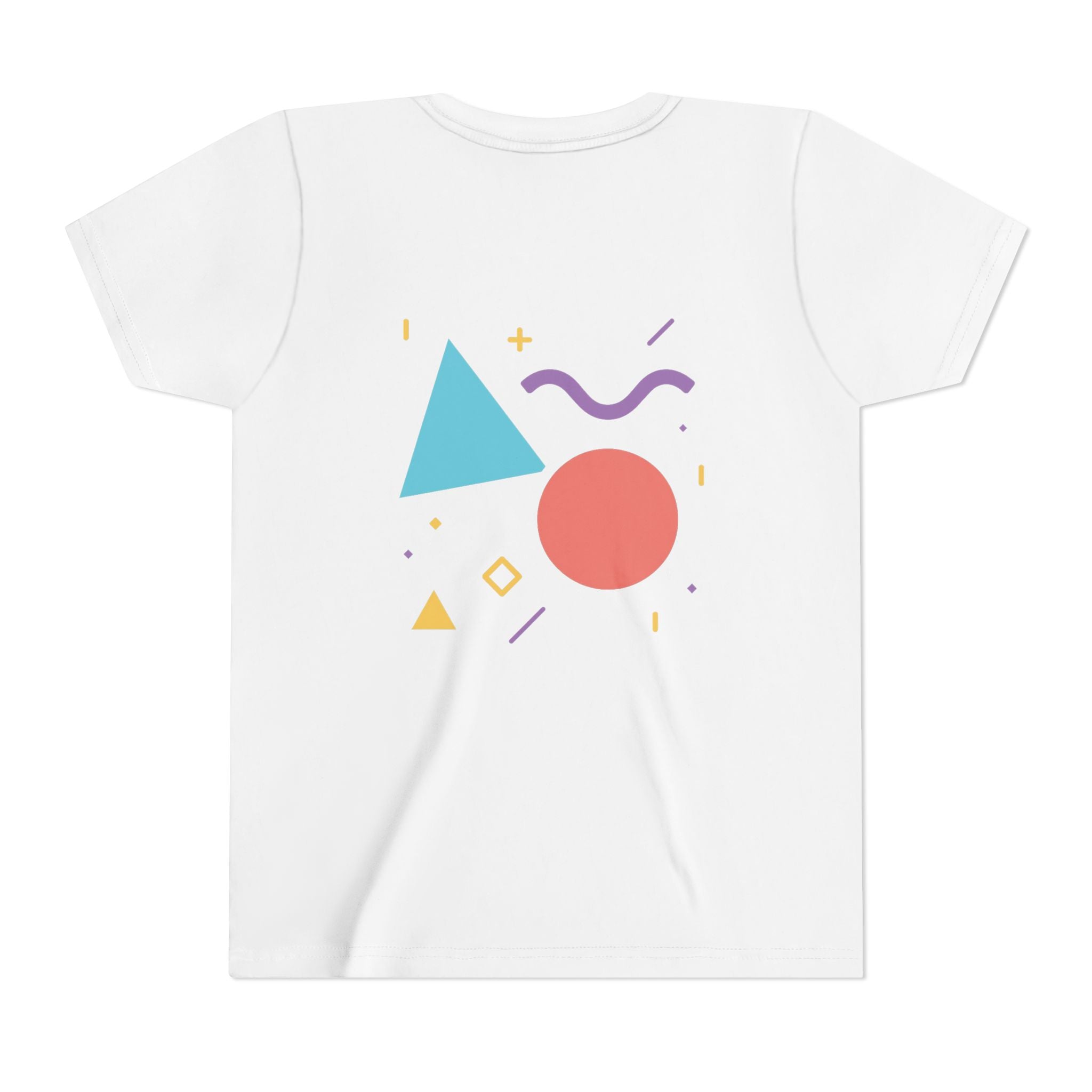 Retro Shapes Kids Tee – Fun Minimalist Graphic T-Shirt for Boys & Girls
