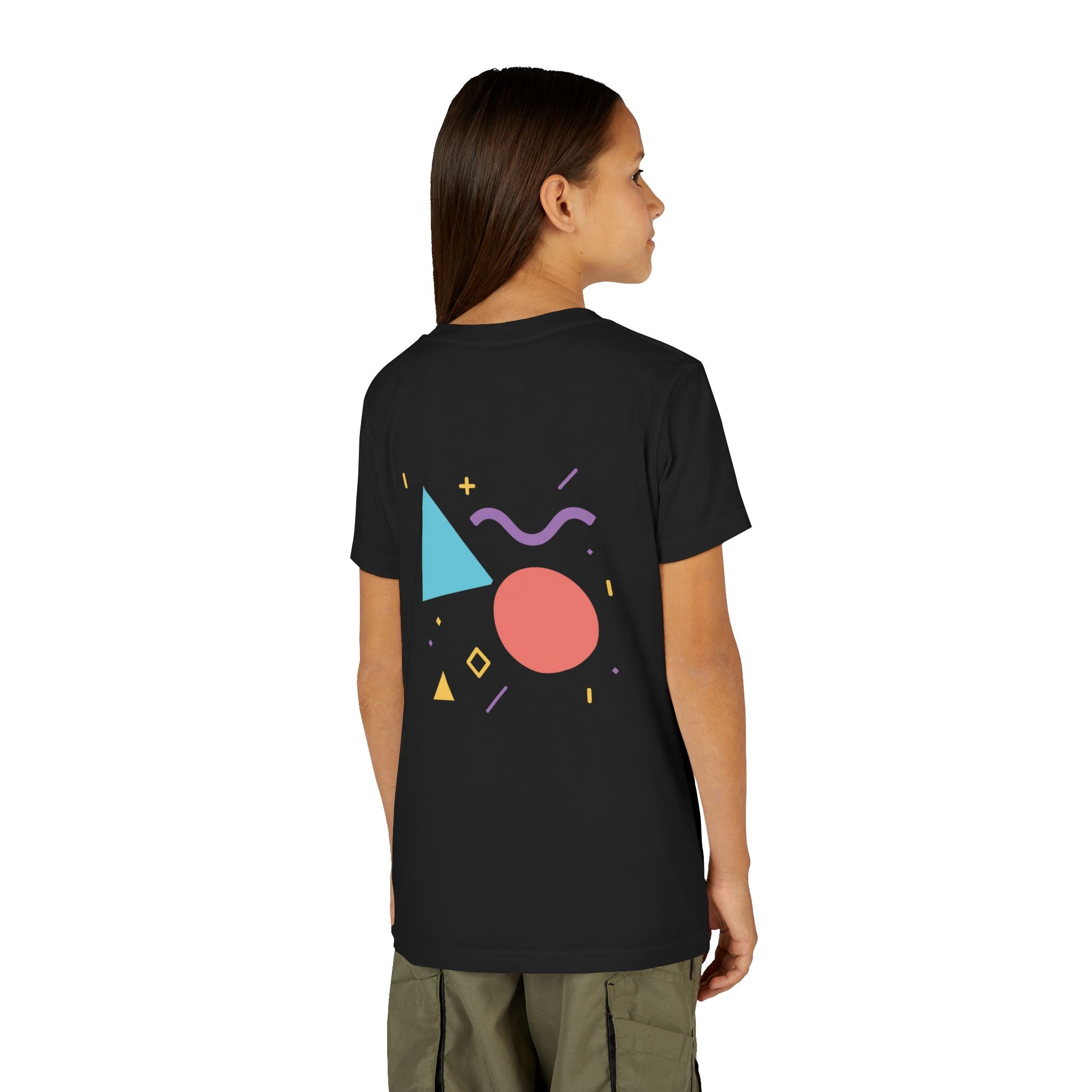 Retro Shapes Kids Tee – Fun Minimalist Graphic T-Shirt for Boys & Girls
