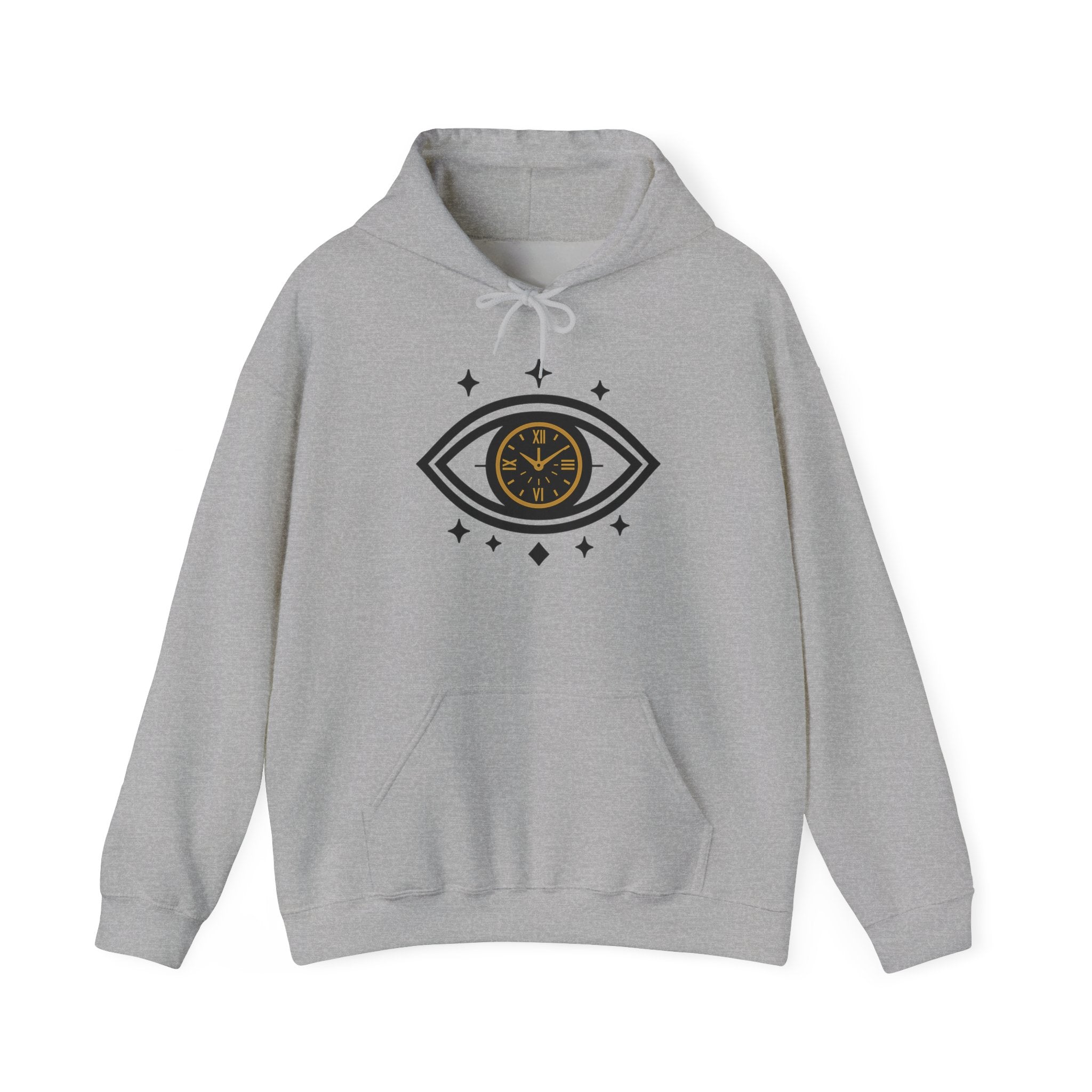 All-Seeing Eye Clock hoodie | Eye Graphic Hooded Sweatshirt