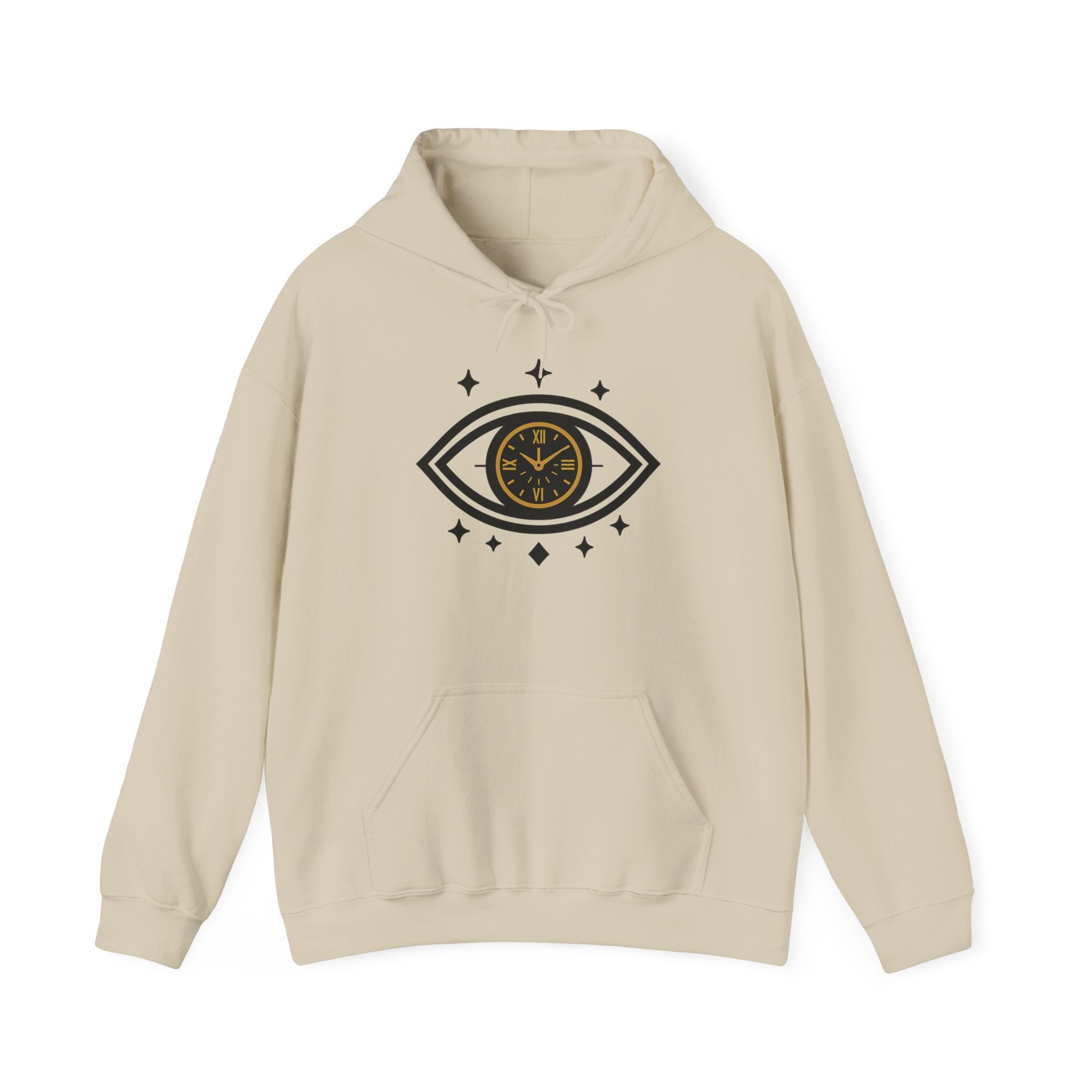 All-Seeing Eye Clock hoodie | Eye Graphic Hooded Sweatshirt