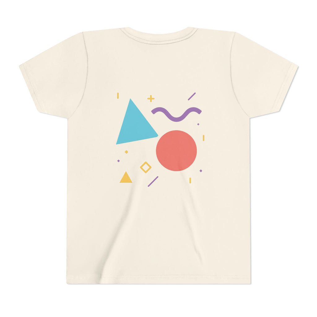 Retro Shapes Kids Tee – Fun Minimalist Graphic T-Shirt for Boys & Girls