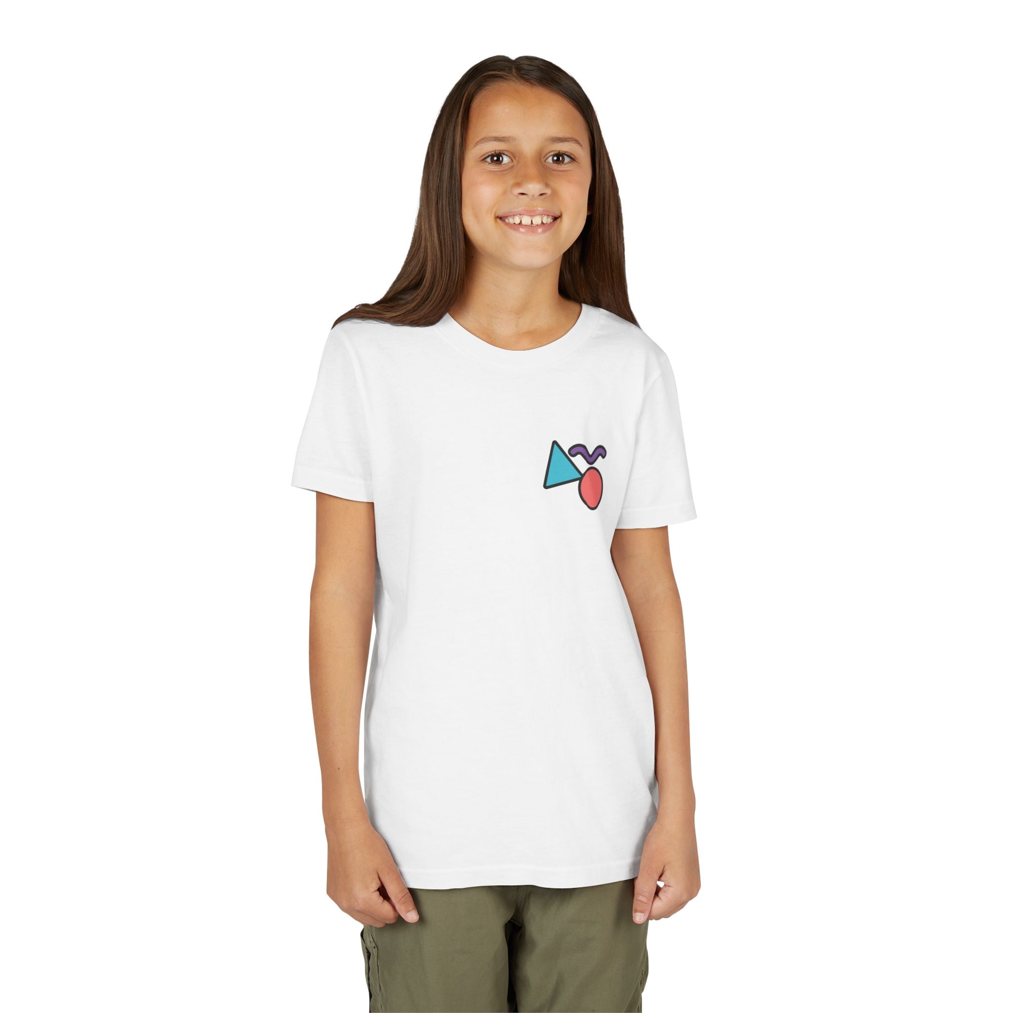 Retro Shapes Kids Tee – Fun Minimalist Graphic T-Shirt for Boys & Girls