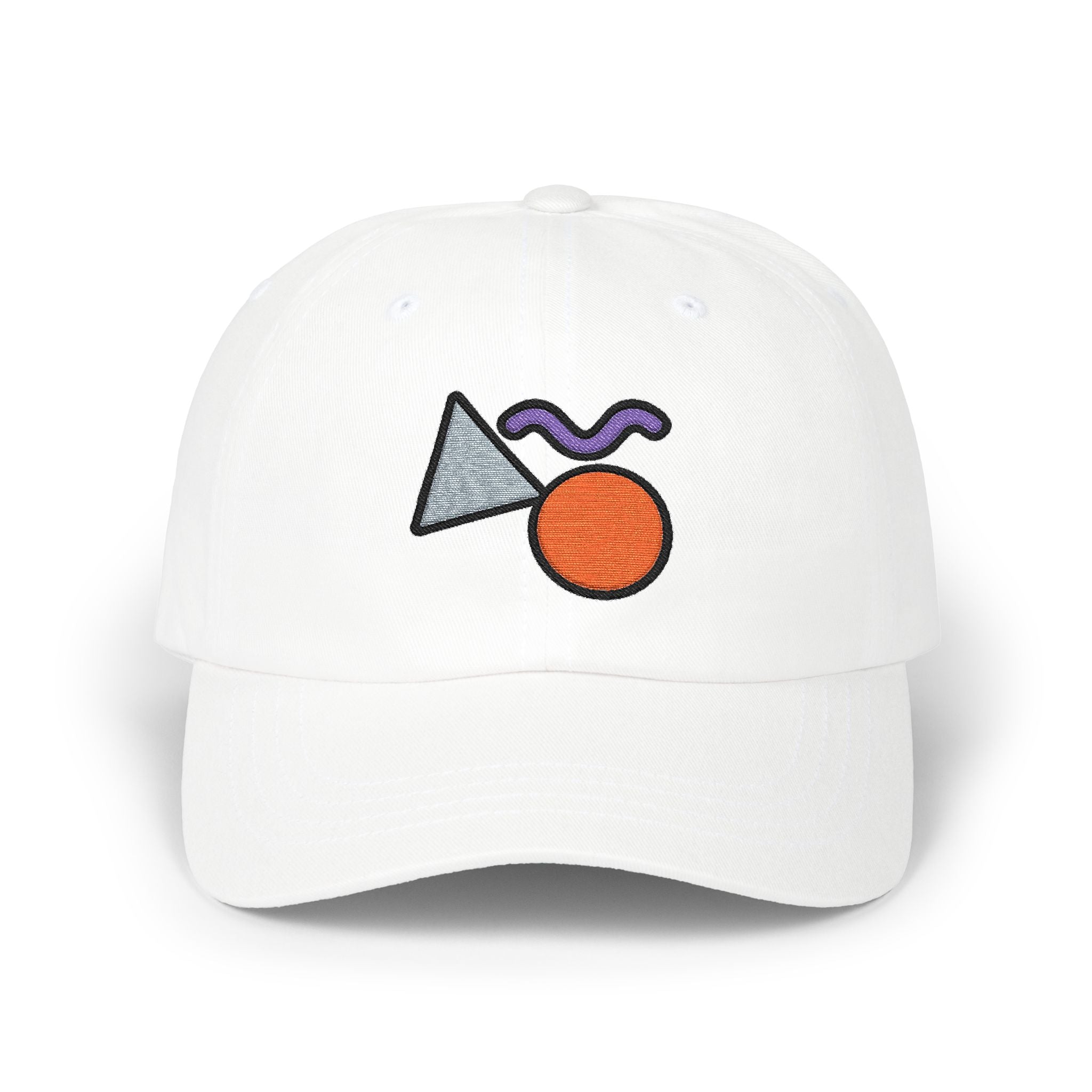 Abstract Geometric Shapes Cap | Embroidered Minimalist Cap