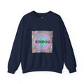 Glitch Error Graphic Crewneck Sweatshirt | retro tech, VHS static