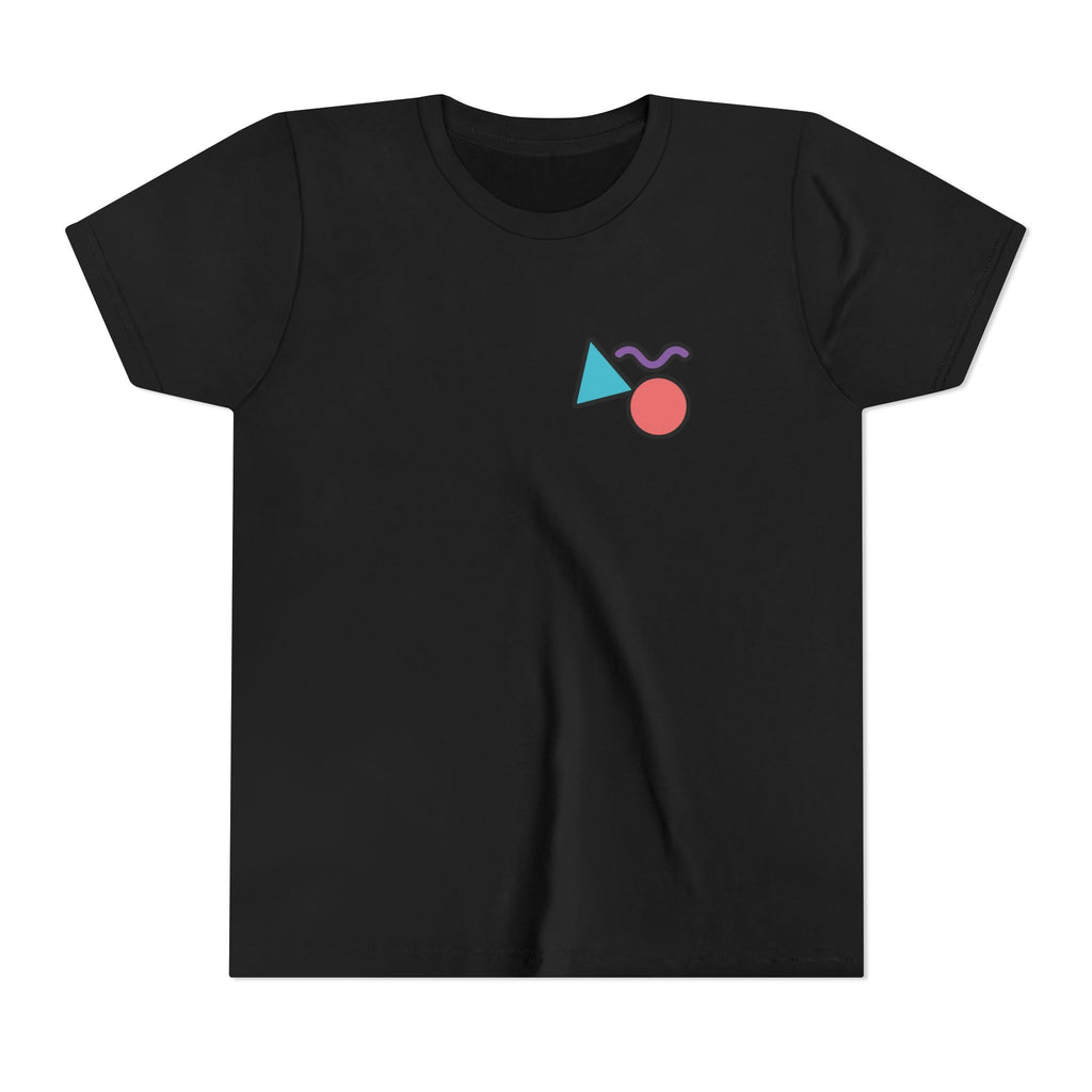 Retro Shapes Kids Tee – Fun Minimalist Graphic T-Shirt for Boys & Girls