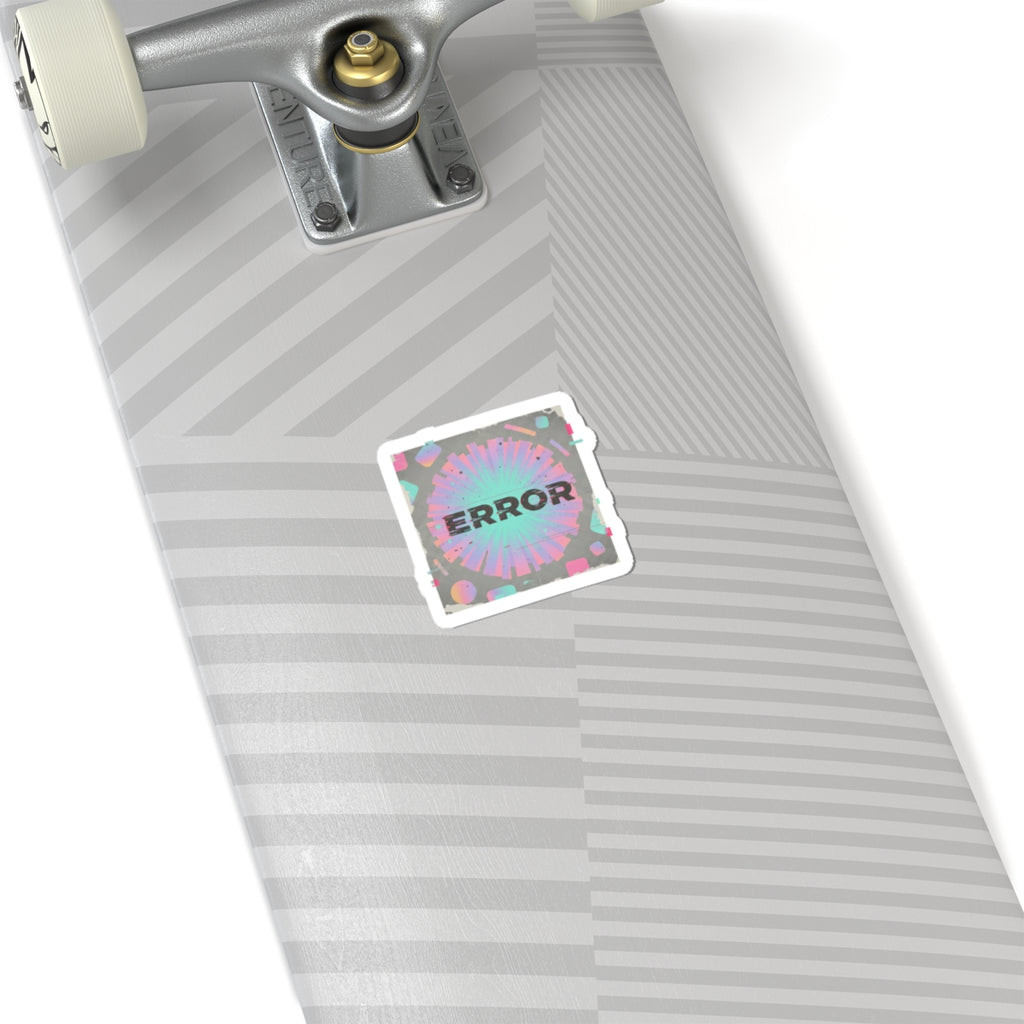 Error Glitch Sticker | retro-tech scanlines, VHS static nostalgia